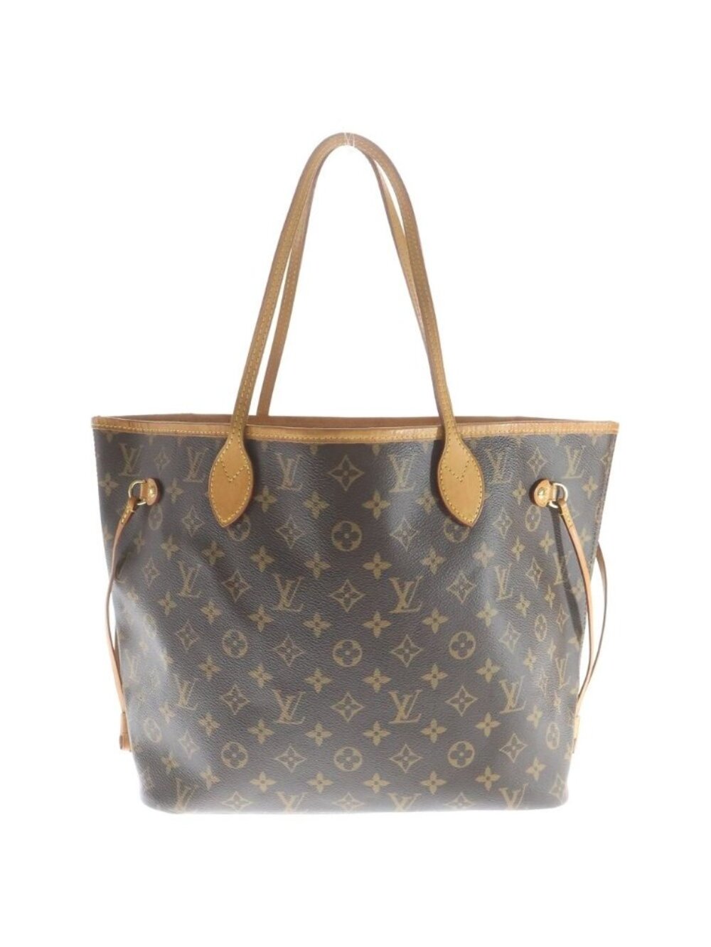 Louis Vuitton Monogram Neverfull MM Tote Brown Pink Leather Gold